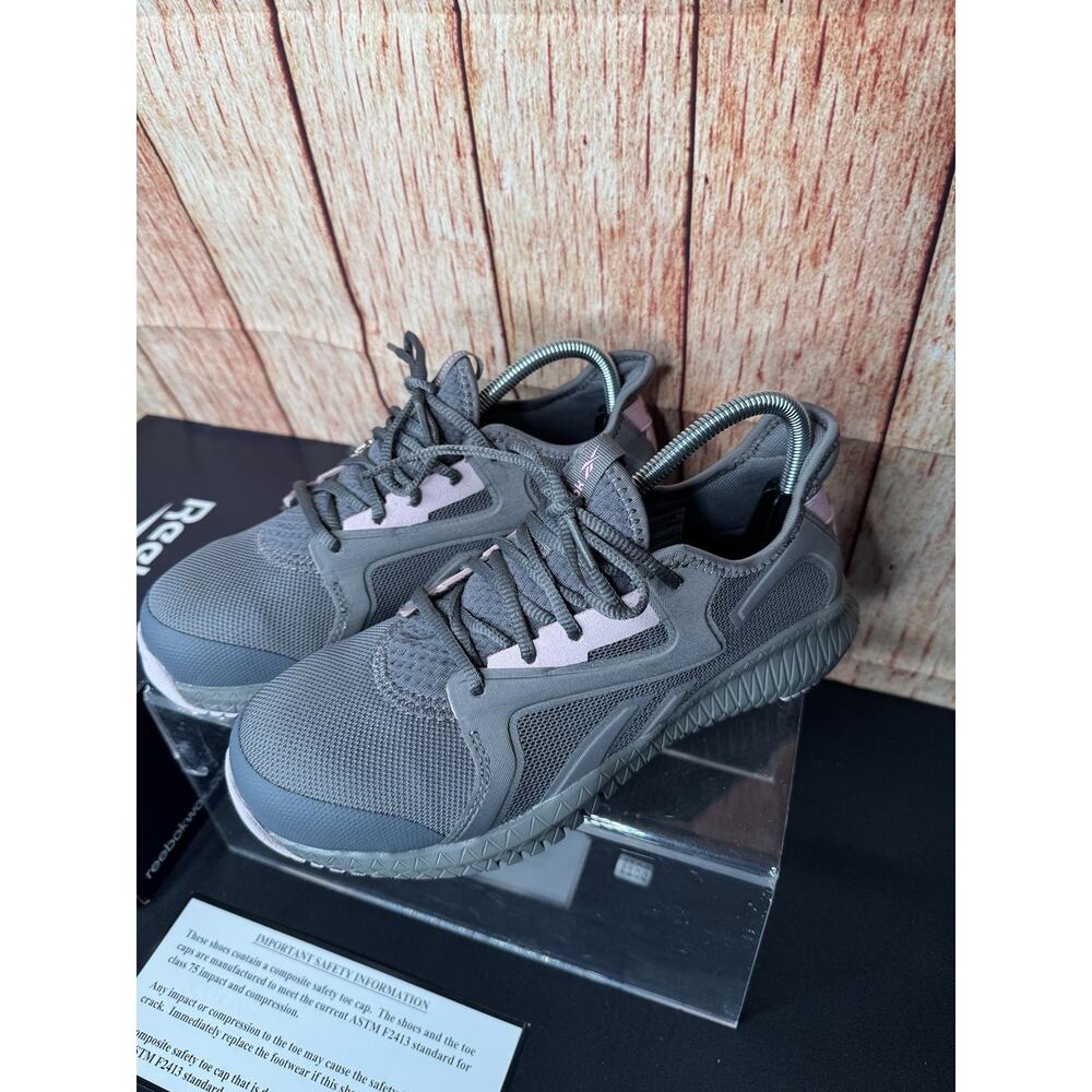 Reebok Womens Flexagon 3.0 Work Gray Safety Shoes Size 9W (5163385) - Picture 3 of 16